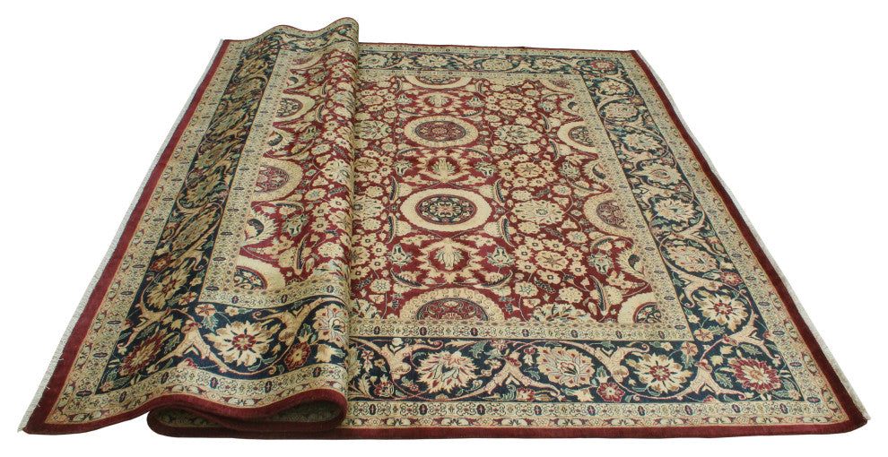 Vegetable-dyed Pak-Persian Ebeki Eggplant/Black Rug, 8'2x9'7
