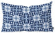 Jacqueline Maldonado Watercolor Shibori Indigo Oblong Throw Pillow, 23"x14"