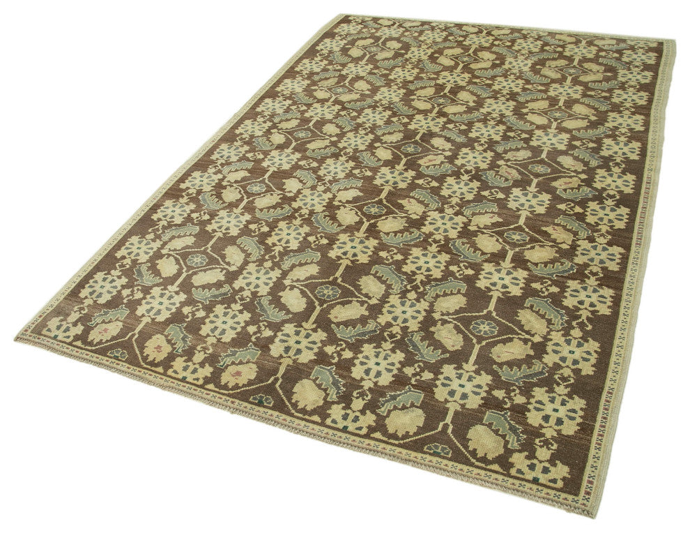 Rug N Carpet - Handmade Turkish 5' 2'' x 8' 2'' Unique Wool Rug