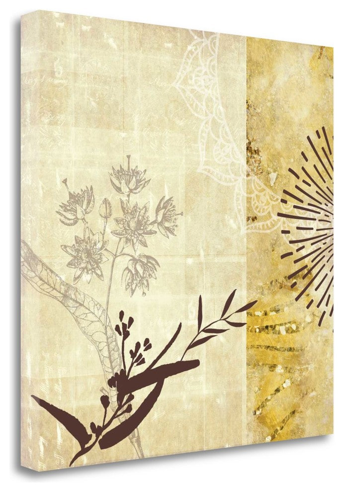"Golden Henna Breeze 1" By Louis Duncan-He, Giclee Print on Gallery Wrap Canvas