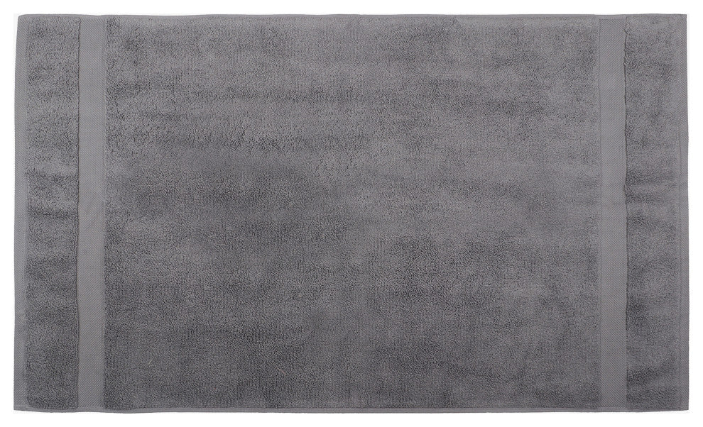 Organic Cotton Feather Touch Quick Dry 900 GSM Bath Mat, 20"X33", Sharkskin Grey