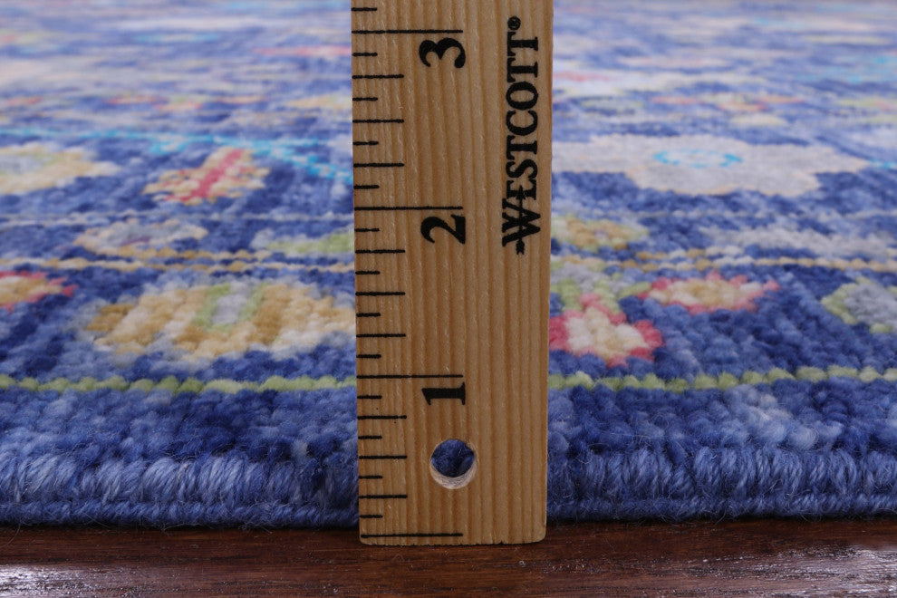 9' 2" X 12' 1" Hand-Knotted Turkish Oushak Wool Rug - Q14959