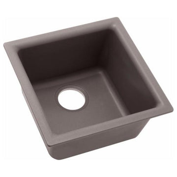 Elkay 15 3/4" Single Bowl Drop In/Undermount Bar/Prep Kitchen Sink, ELG1616GR0