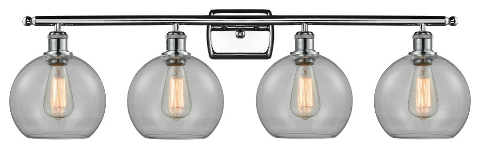 Innovations Lighting 516-4W-PC-G122-8 Athens 4 Light 36" Bath Vanity Light