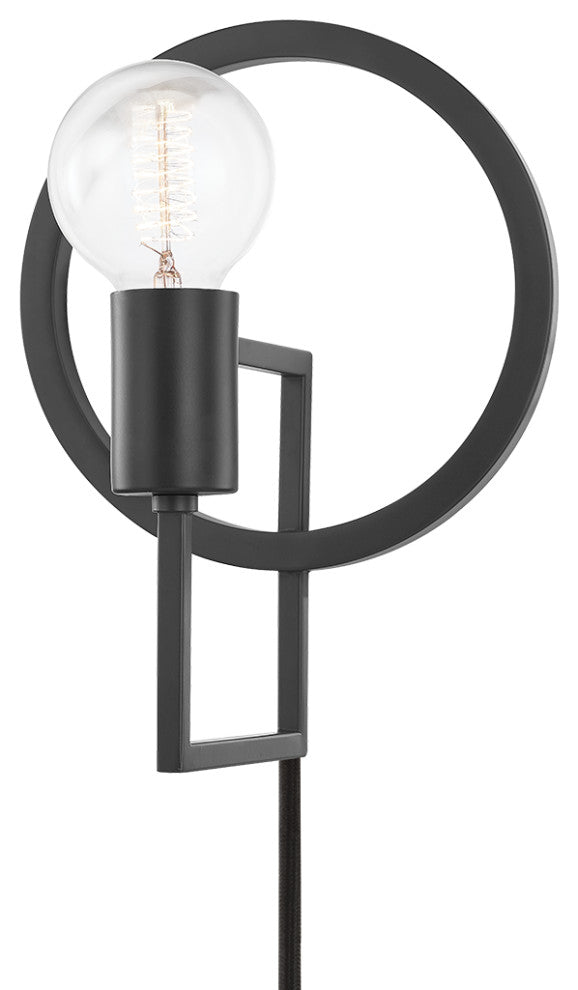 Tory 1-Light Portable Wall Sconce Dark Gray