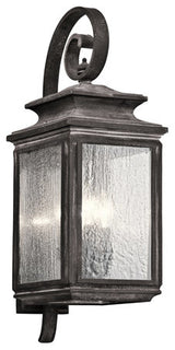 Outdoor Wall 4-Light, Weathered Zinc