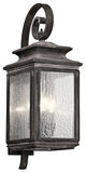 Outdoor Wall 4-Light, Weathered Zinc