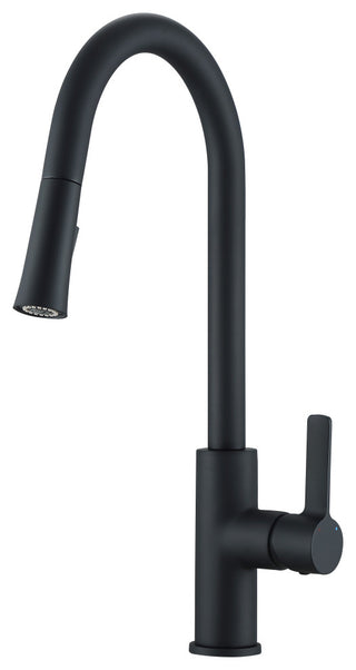 Aria Pull-Down Kitchen Faucet, Matte Black