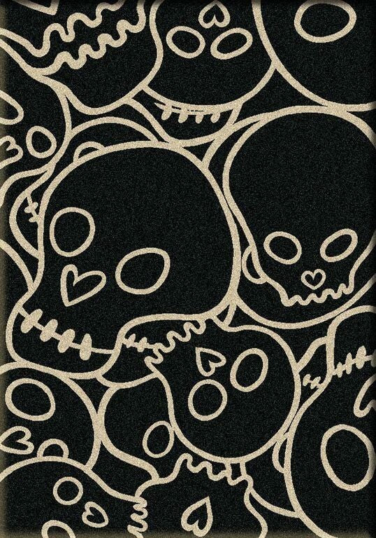 Head Banger Rug, Black, 3'x4', Scatter