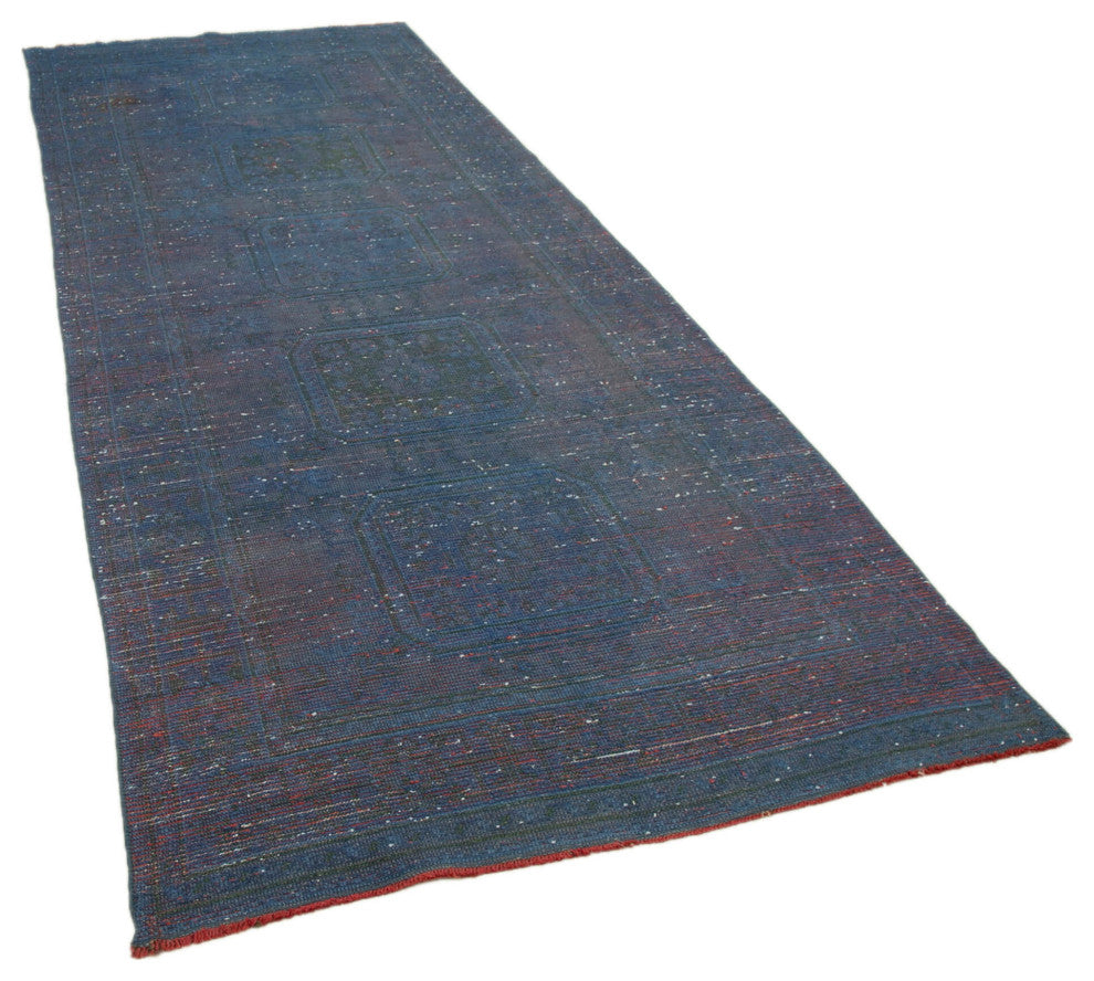Rug N Carpet - Handwoven Turkish 4' 6" x 11' 8" Contemporary Runner Rug