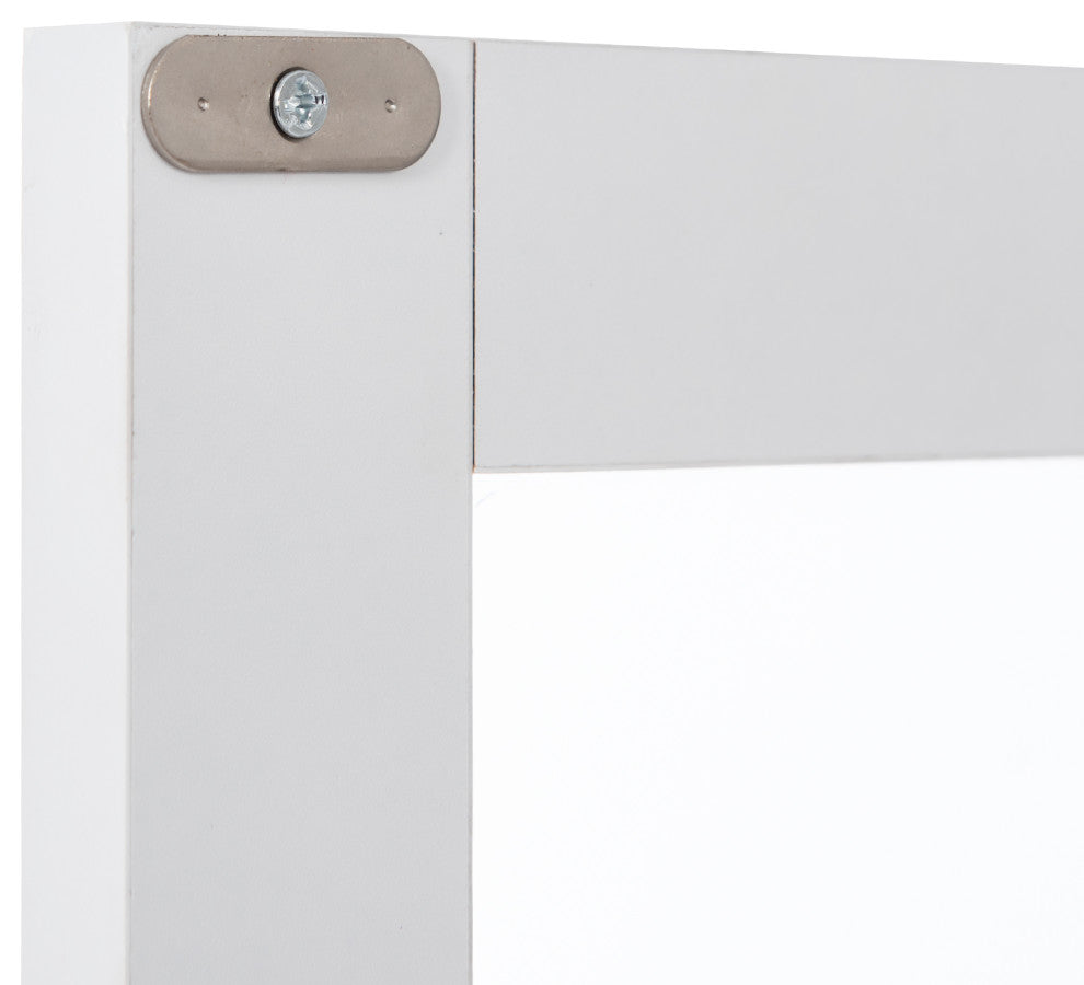 64" Wood 4-door Bathroom Cabinet with Adjustable Shelves