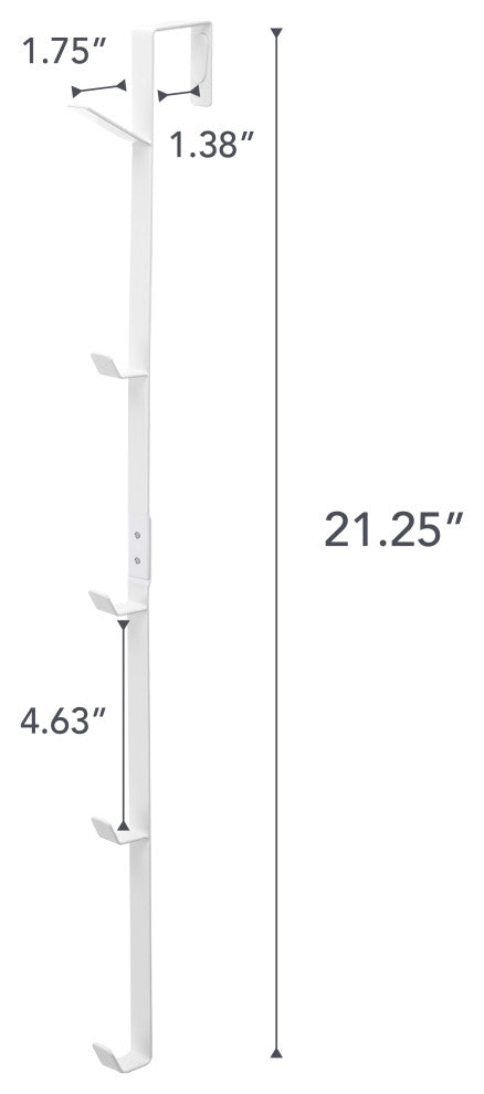 Smart Over-The-Door Rack, White
