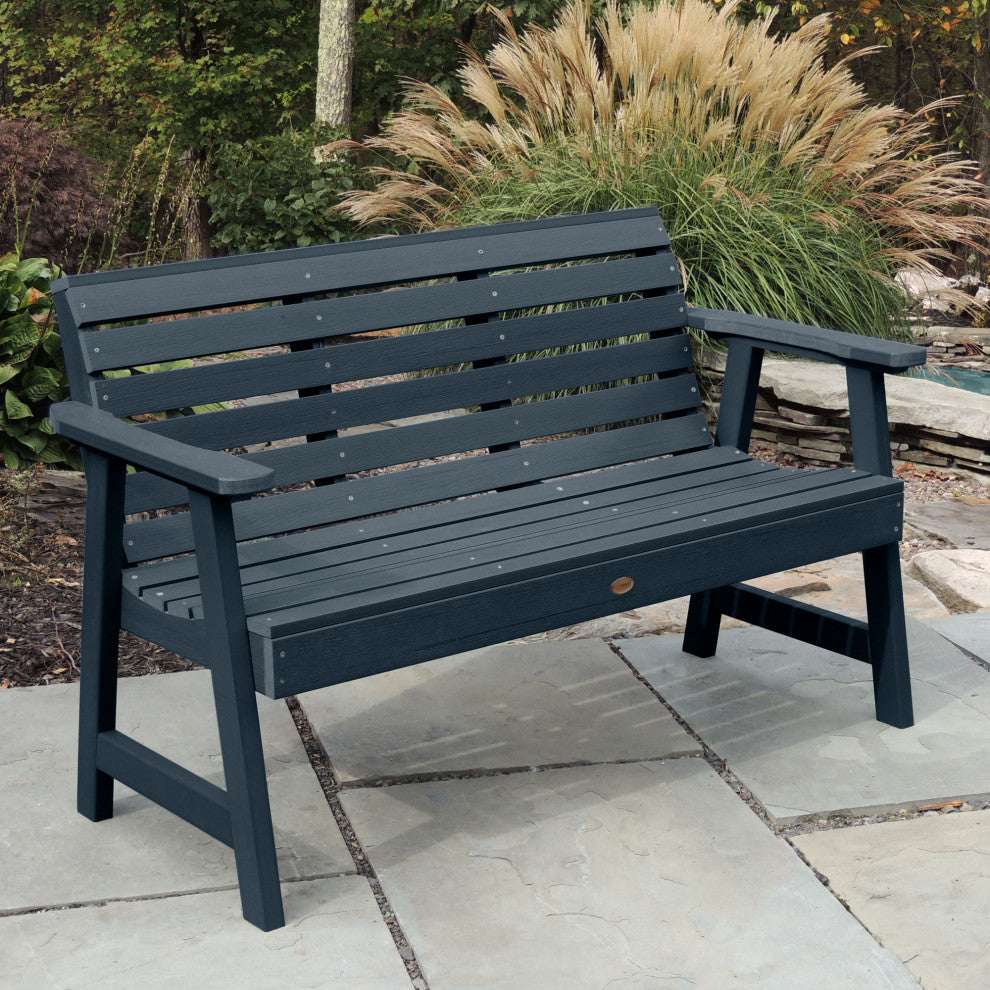 Weatherly Garden Bench, Federal Blue, 5'