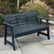 Weatherly Garden Bench, Federal Blue, 5'