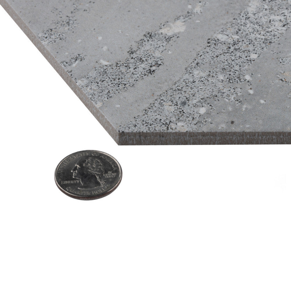 Recycle Hex Antique Porcelain Floor and Wall Tile