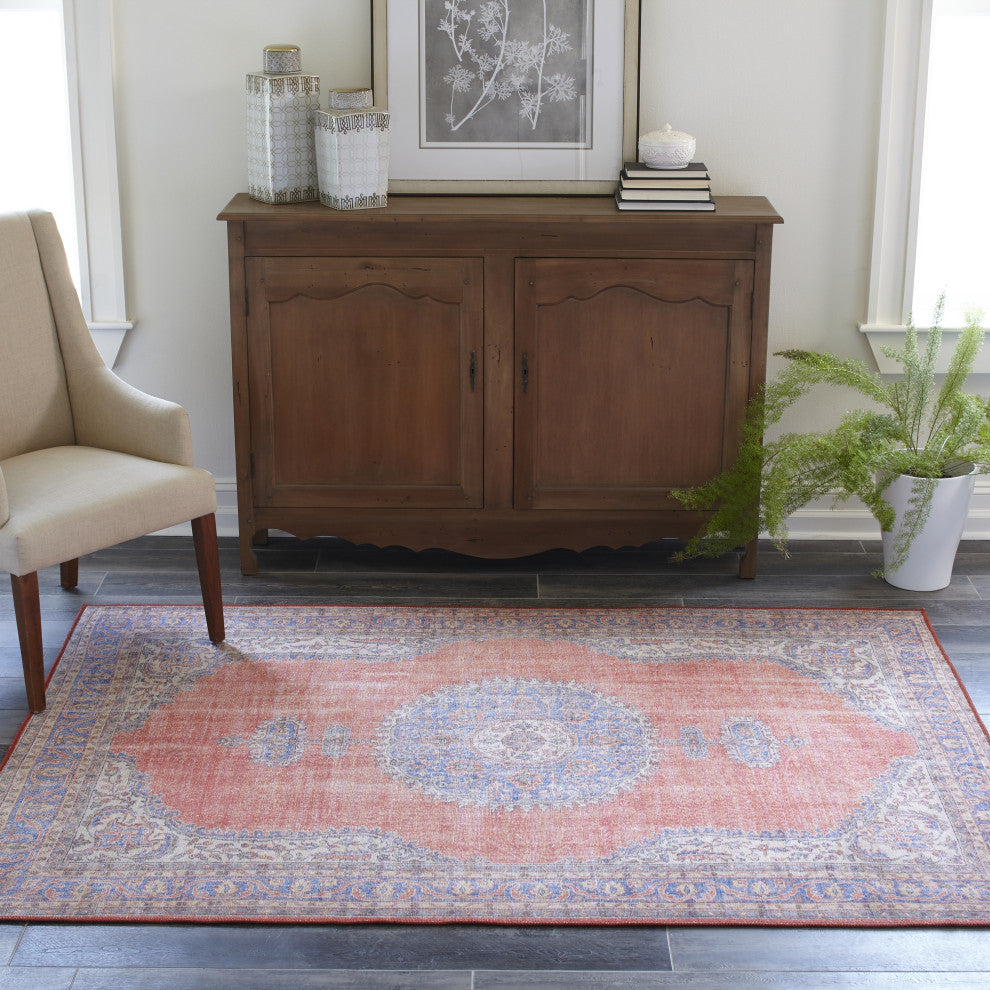 Momeni Afshar AFS12 Area Rug, Red, 2'x3'