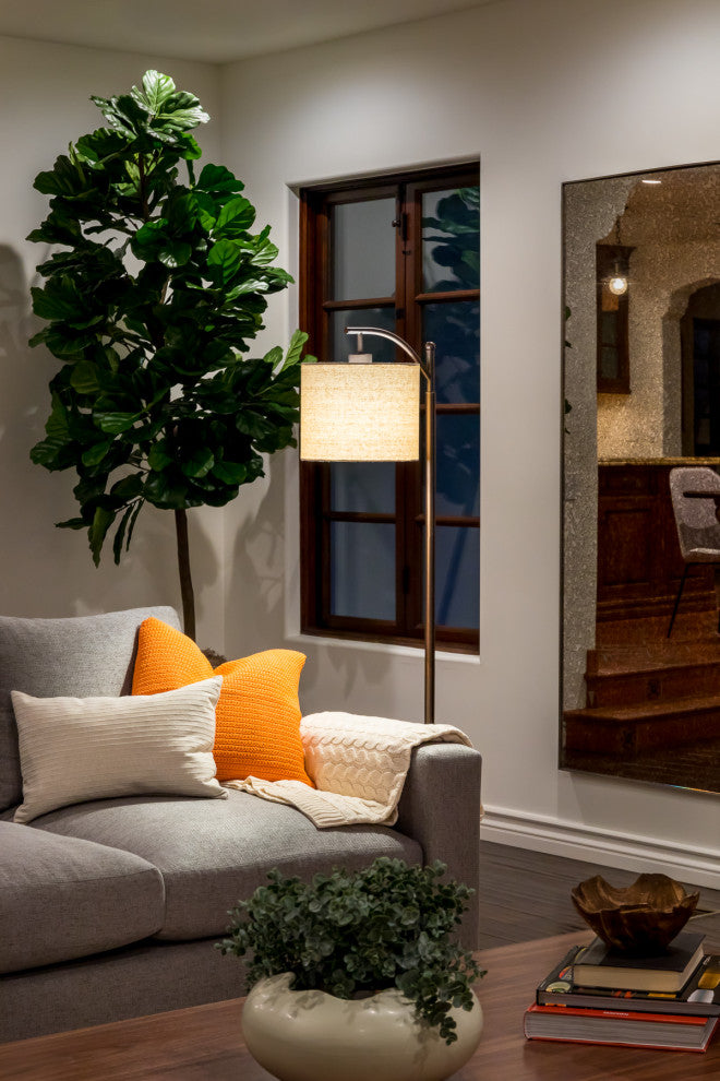 Brightech Montage - Bedroom & Living Room Floor Lamp - Reading Standing Light, O