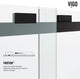 VIGO Houston Frameless Sliding, V-Motion, Matte Black, Shower Door, 56" to 60" W X 76" H, Clear Glass