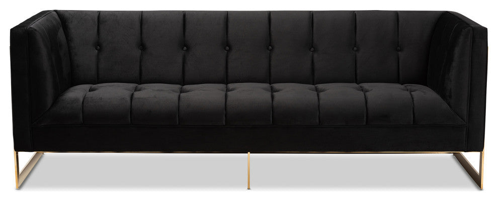 Rolland Glamour Sofa, Gold