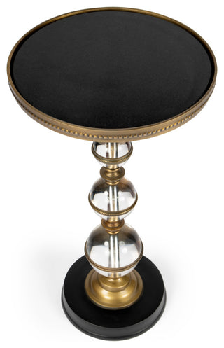 Butler Forella Granite and Acrylic Pedestal End Table