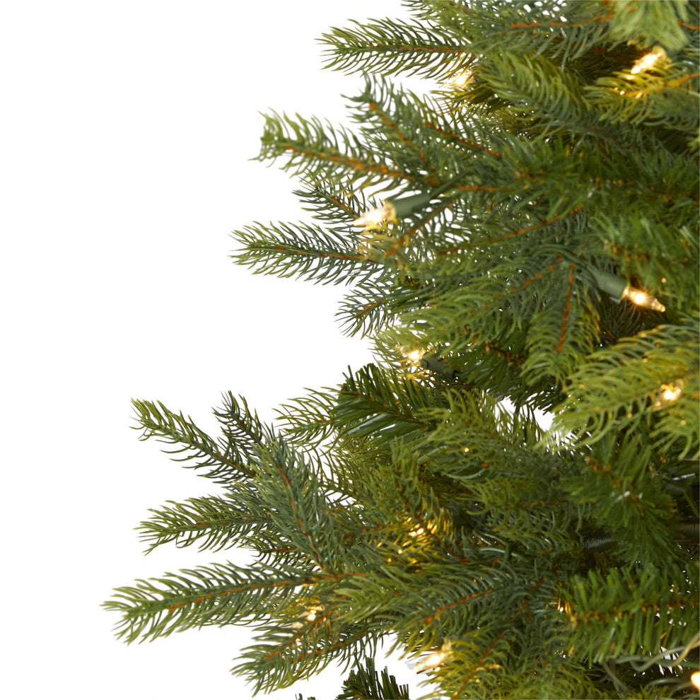 4' Prelit North Carolina Spruce Faux Christmas Tree