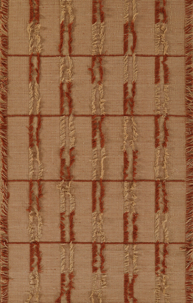 Momeni Serena Hand Woven Recycled PET Terra Cott Indoor Outdoor Rug 2'' X 3''