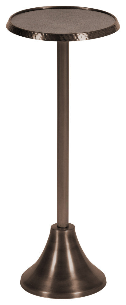 Sanzo Metal Side Table, Bronze 9x9x23