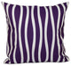 Wavy Stripe Decorative Pillow, Purple , 16"x16"