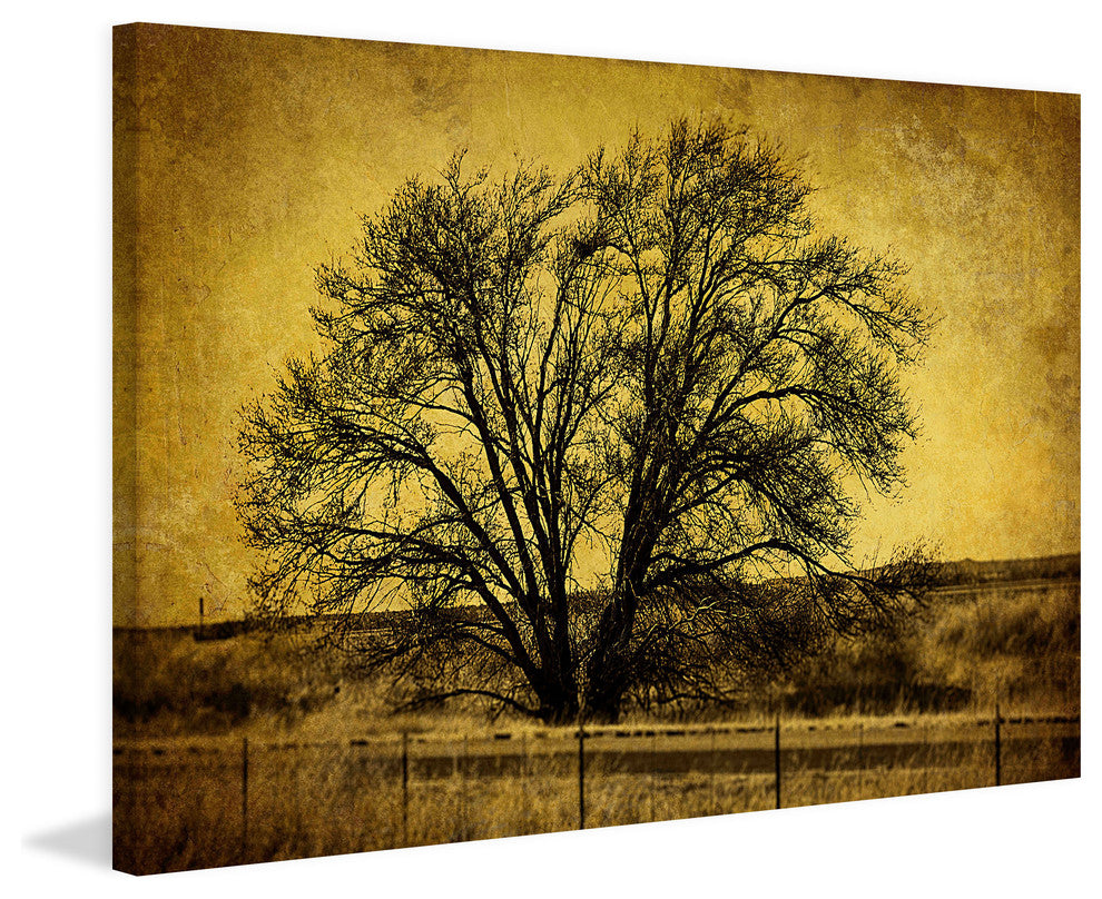 "Roadside Tree" Painting Print on Canvas by Malek