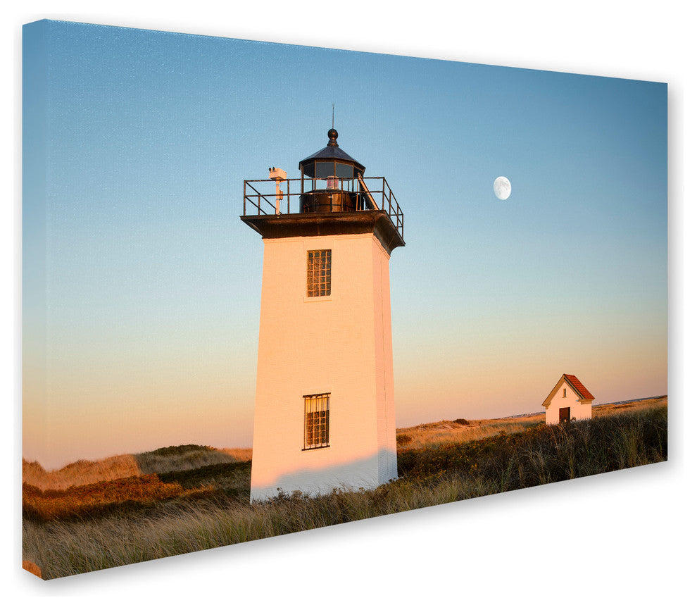 Michael Blanchette 'Moon over Wood End' Canvas Art, 32x22