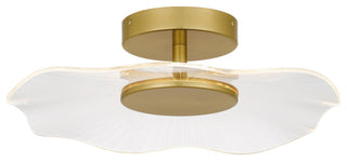 Ibis LED Semi Flush Mount, Brushed Gold