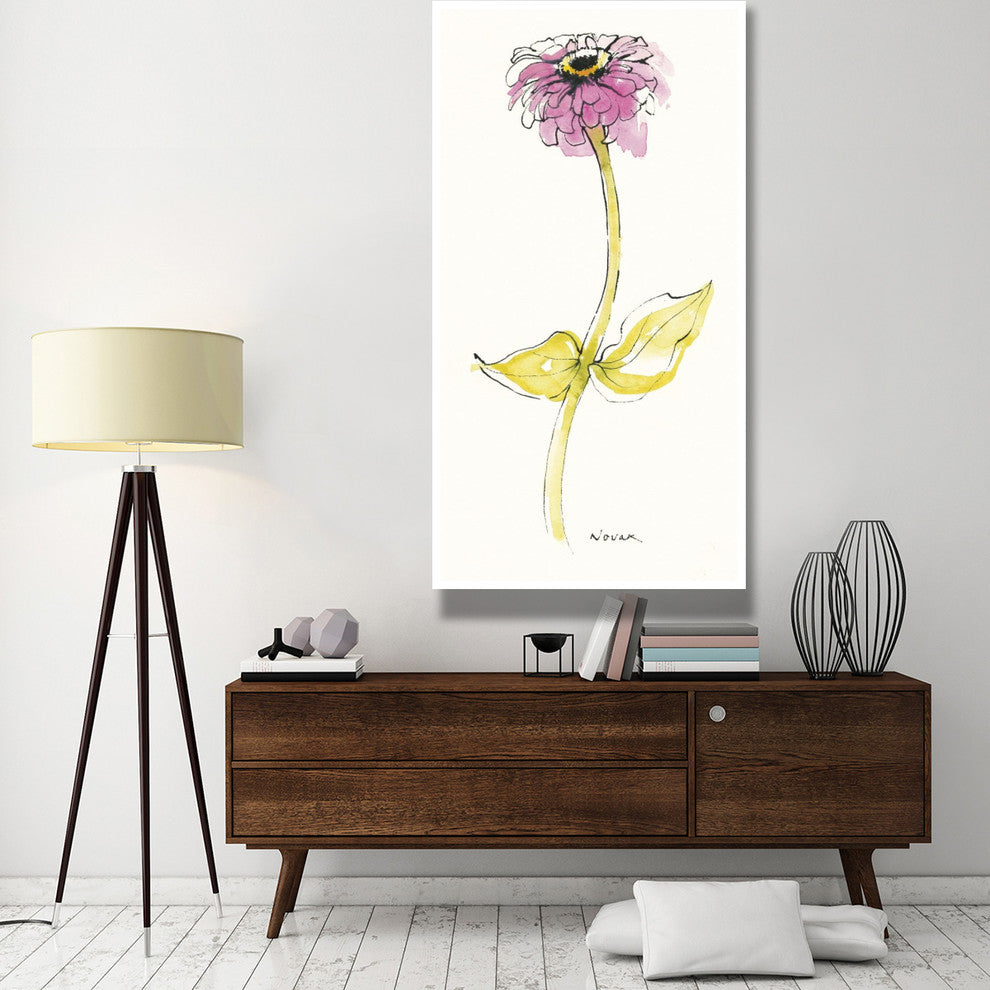 "Zinnia I" Digital Paper Print by Shirley Novak, 38"x74"