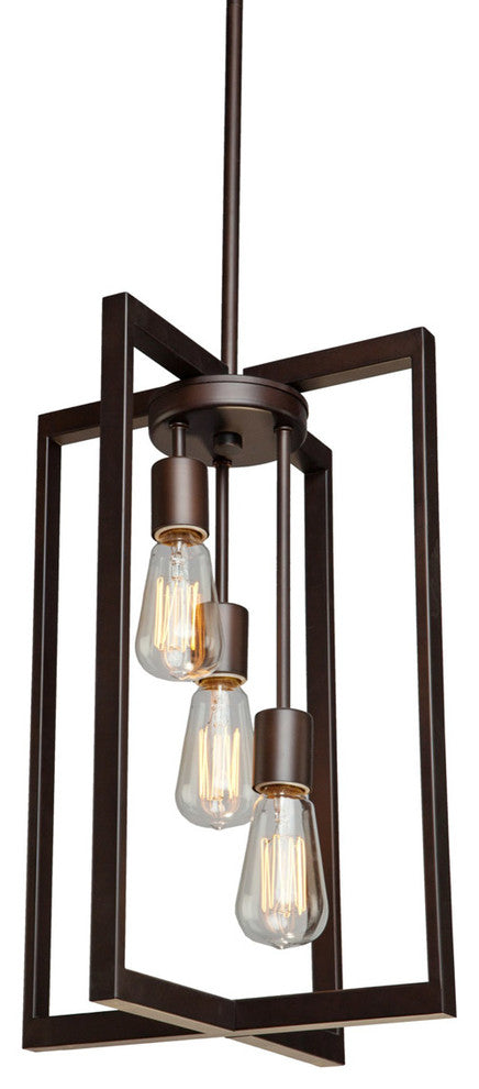 Gastown 3 Light Oil Rubbed Bronze Chandelier