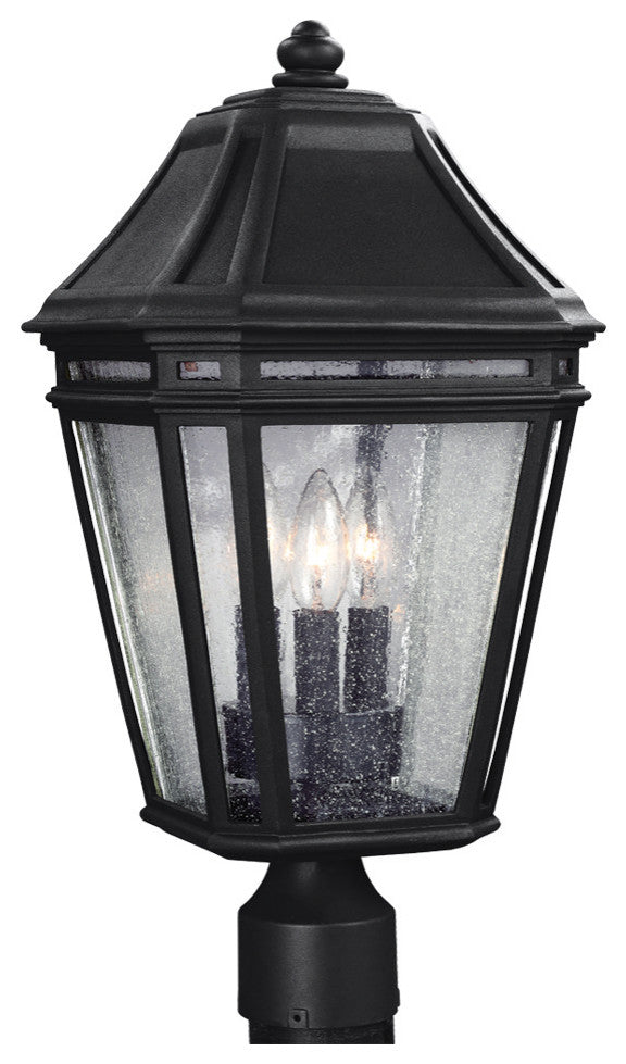 Generation Lighting, OL11308BK, 3-Light Outdoor Post, Black
