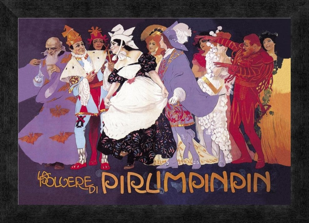 "La Polvere di Pirlimpinpin" Framed Canvas Giclee, 20"x14"