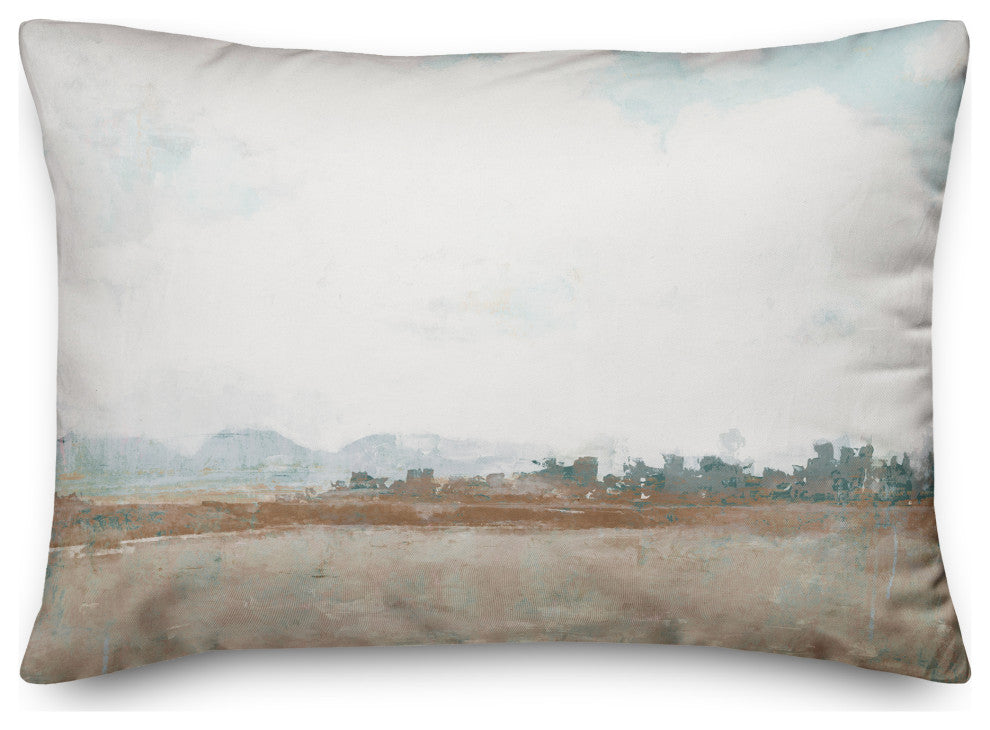 Soft Transitional Abstract 14x20 Spun Poly Pillow