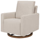 Poe Channeled Swivel Glider, Water Repellent and Stain Resistant, Performance Beach Eco-Weave