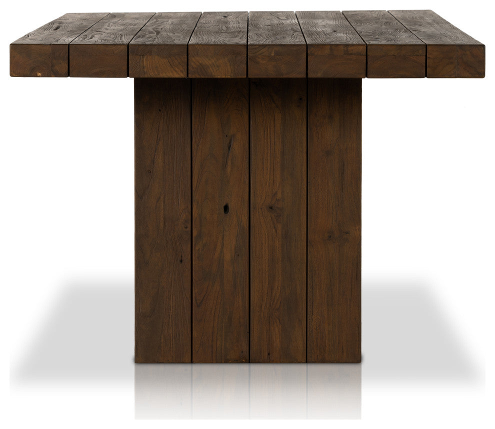 Encino Outdoor Dining Table-96"-Brown