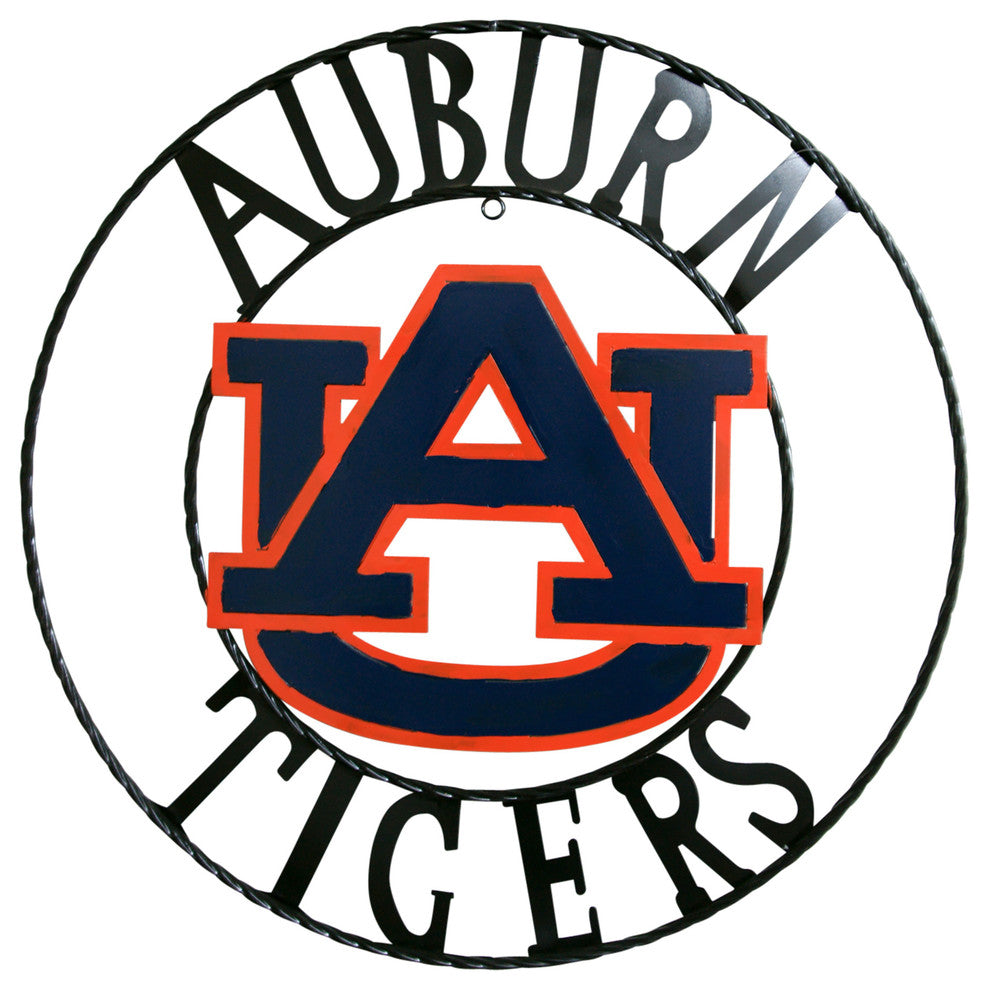 Auburn  Tigers Wrought Iron Wall Decor, 18"