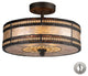 Elk Lighting 70065-2-LA Mica Filigree 2-Light Semi Flush Light