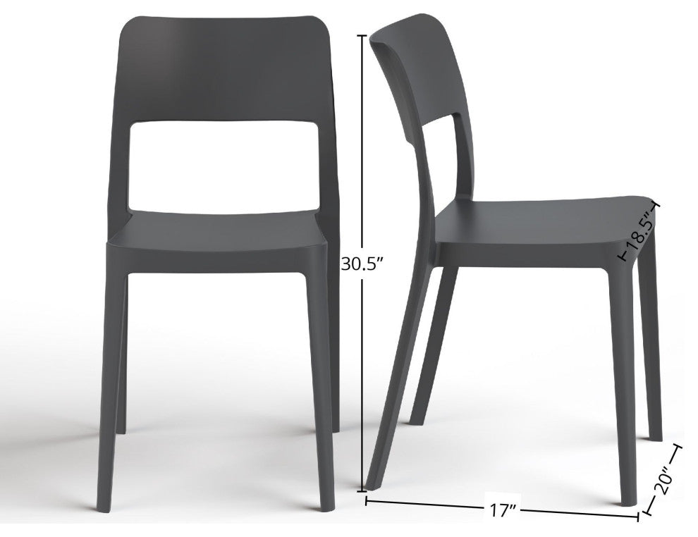 Sallows Outdoor Dining Patio Chair, Set of 2