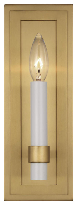 Marston One Light Wall Sconce in Burnished Brass