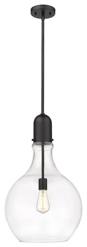 Innovations Lighting 492-1S-BK-G582-14-LED Amherst 1 Light 13.75" Pendant