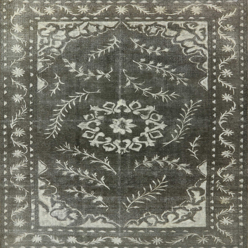 Ahgly Company Indoor Square Mid-Century Modern Area Rugs, 4' Square