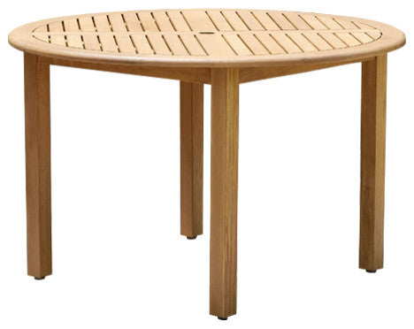 Amazonia Palau Round Teak Finish Patio Dining Table