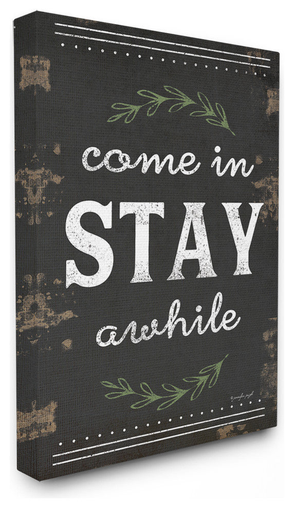 "Come Stay Awhile Rosemary" 30x40, XXL Stretched Canvas Wall Art