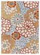 Dahlia Modern Boho Flatweave High-Low Area Rug, Blue, 7''10"x9''10"