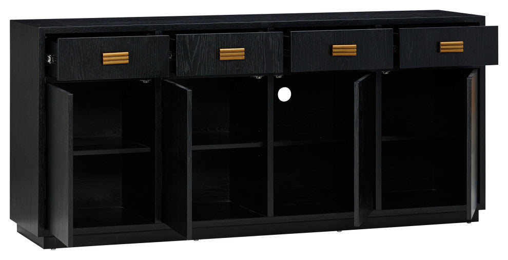 Aria Oak Buffet, Black