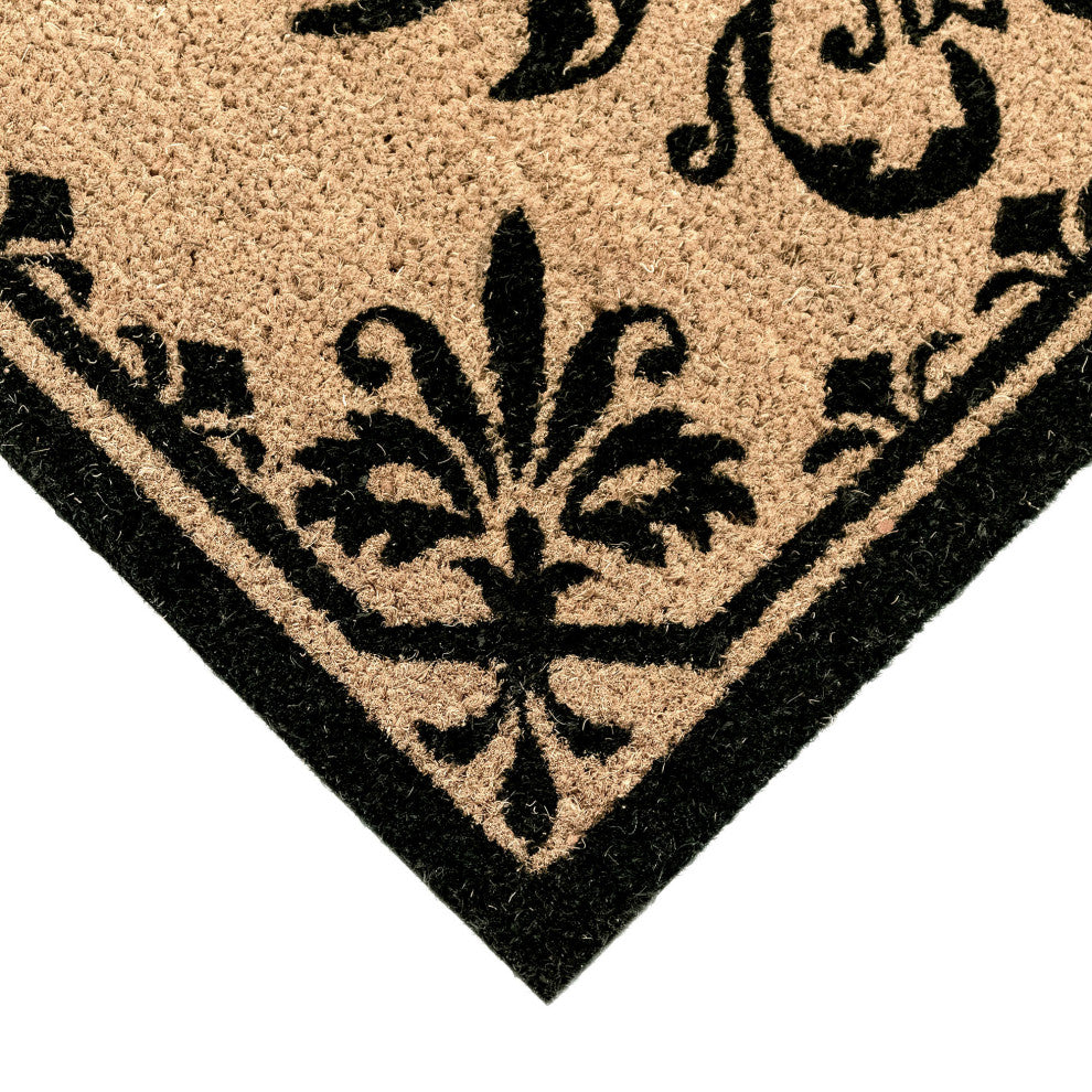Dwell Vine Outdoor Mat Black P 1'8"x3'4"