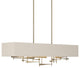 Cavaletti Pendant - Soft Gold Finish - Flax Shade